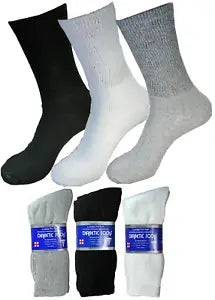 Diabetic Crew Socks 3-Pack